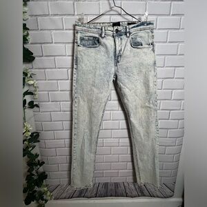 91 COTTON ON Vintage Acid Wash Skinny Jeans Light Wash Retro 90s Y2K/size 32